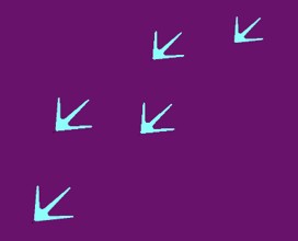 An abstract image of arrows representing next steps and new trajectories