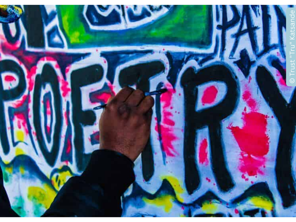graffiti of the word poetry
