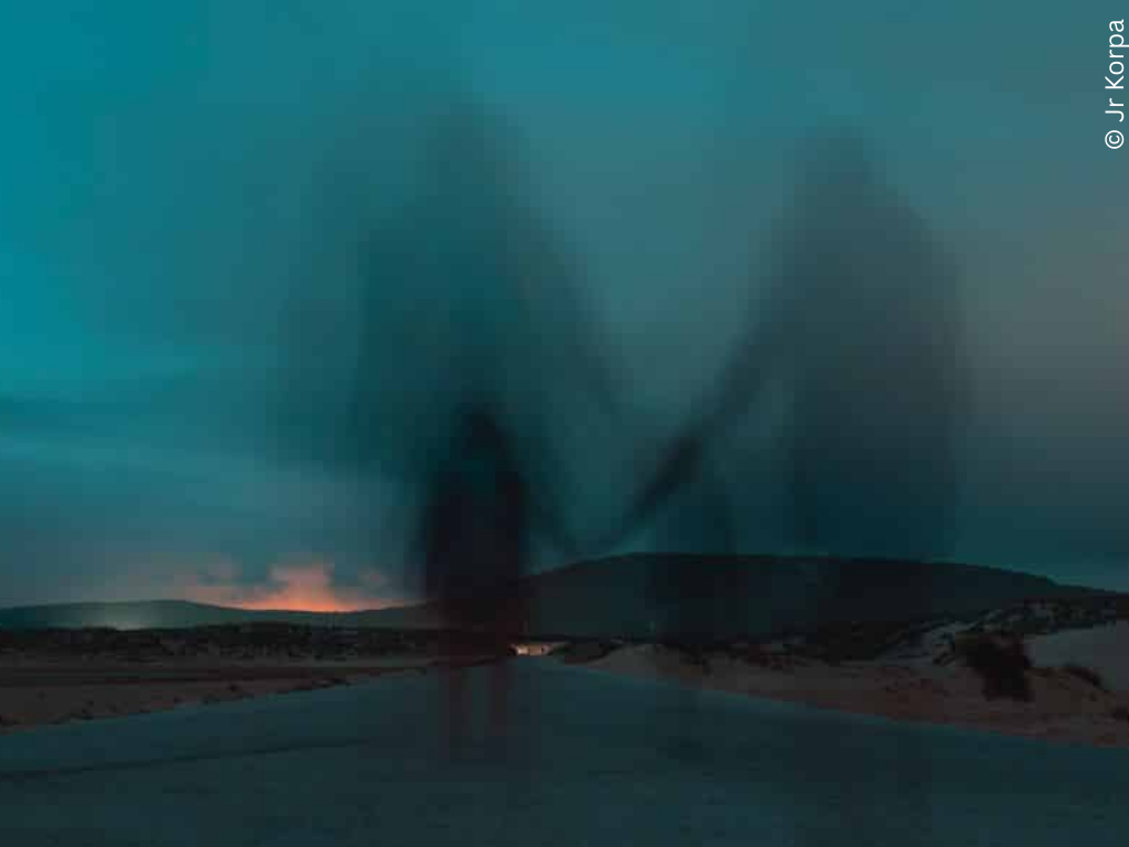a ghostly figure 