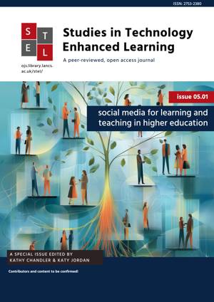 Issue 5.1 Social media for learning and teaching in higher education cover