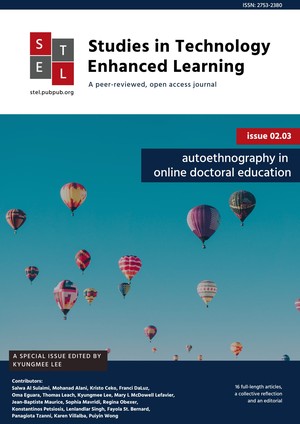 Issue 2.3 Autoethnography in online doctoral education cover