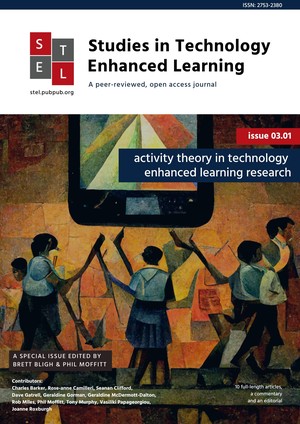 Issue 3.1 Activity theory in technology enhanced learning research cover