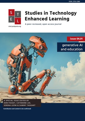 Issue 4.1 Generative AI and education cover