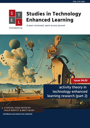Issue 4.3 Activity theory in technology enhanced learning research part 2 cover
